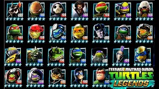 ВСЕ Турнире бой героев в андроид игре TMNT Legends, герои игры черепашки ниндзя легенды  сражение на.