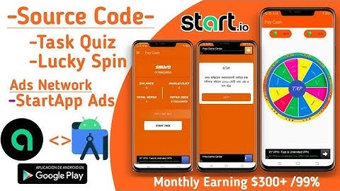 Earning App Source Code | Start App Ads | MONTHLY 300$+ Earning App | Android Studio