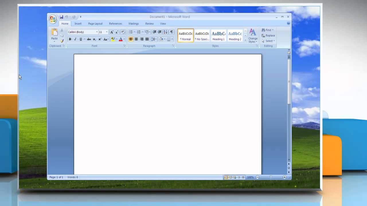 Microsoft Word 07 How To Draw A Table On Windows Xp Youtube