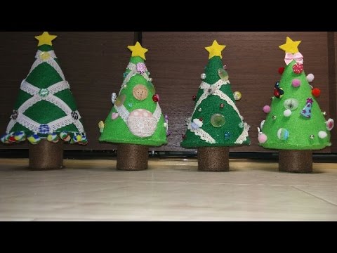 全編 レースの付いたクリスマスツリーの作り方make A Christmas Tree With Cloth Youtube