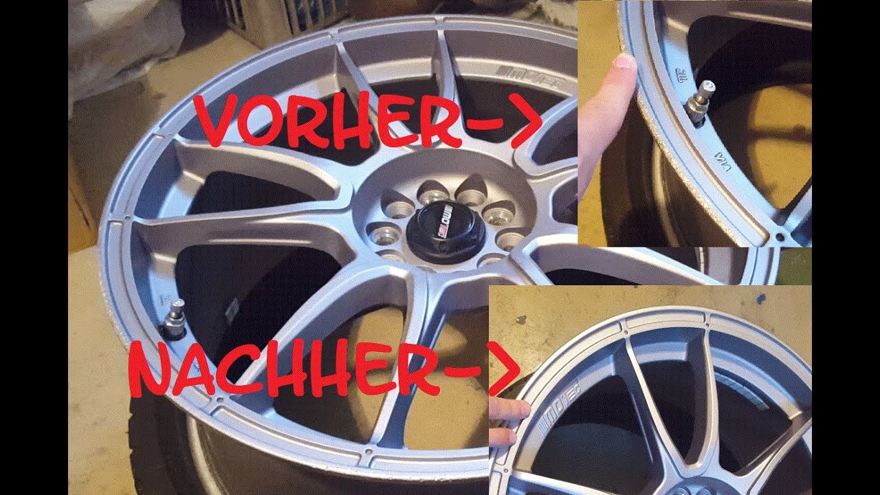 Alufelgen selber reparieren Tutorial Alloy wheel repair 