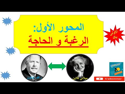 المحور الثاني الرغبة و الحاجة اولى باك