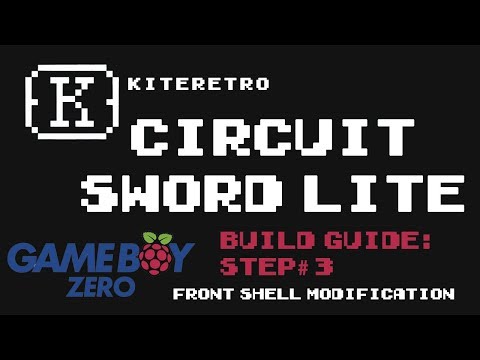 Kite Circuit Sword Lite GameBoy Zero Build Guide | Step 3: Front Case Modification