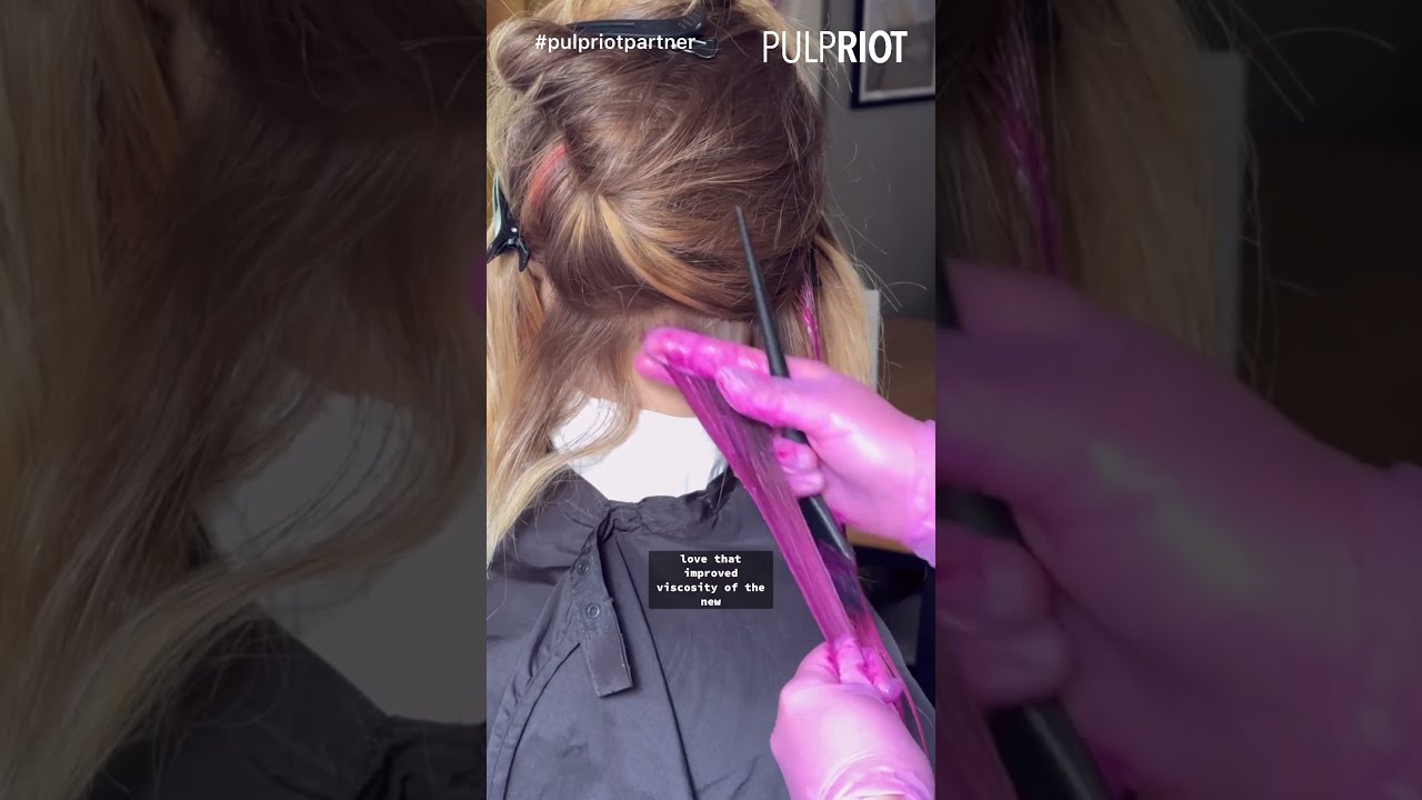 SUMMER HAIR TRENDS Pink Orange Purple Highlights With PulpRiot