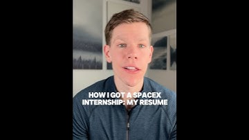 How I Got An Internship At SpaceX (MY RESUME). Resume to get an internship college student