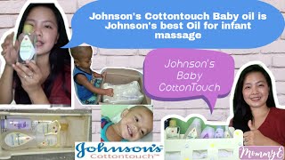 The Johnson's Cottontouch Johnson's Cottontouch Baby oil is best oil for infant massage || MommyE