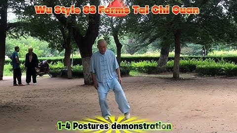 Wu Style 83 Form Tai Chi Quan,1-4 Postures Training #kungfu #martialarts #fitness #太极