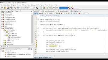 TareaCalculadora en Apache NetBeans IDE 12 4
