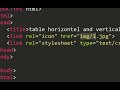12 table vertical and horzontal alignment part 05