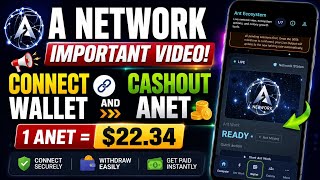 A Network Latest Update | Connect your Wallet Now. #anet #anetwork