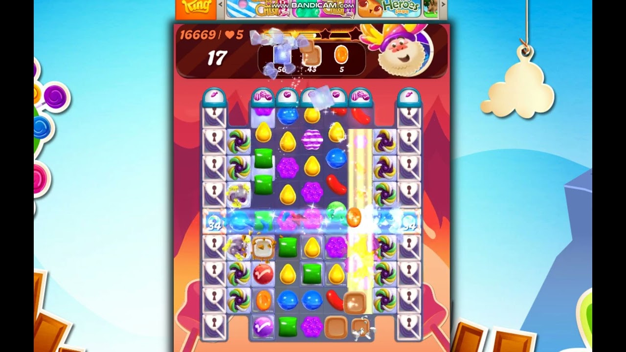 Candy Crush Saga Level 16669 NO BOOSTER - YouTube