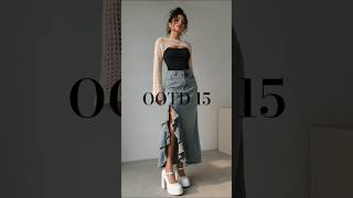 ootd 15 | delicate details, dangerous confidence | bold energy 🖤 #shorts