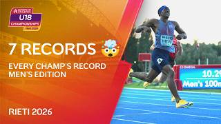 7 Records Shattered🤯Every Men's Championship Record - U18 Championships | Rieti 2026