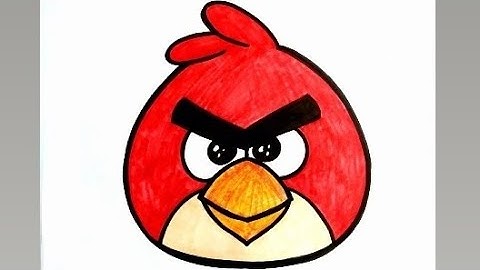 How to Draw Red from Angry Birds | Easy Drawing Tutorial for Beginners