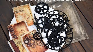 Testing camera and playing with ricepaper and chipboards