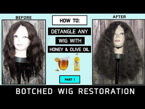 How to detangle any wig 2021 (how to make any wig soft & shiny with ...