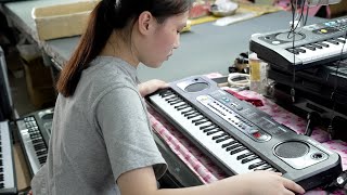 Amazing Scale。Mass production process in a Chinese piano keyboard factory by Yunica 10,901 views 6 months ago 10 minutes, 9 seconds