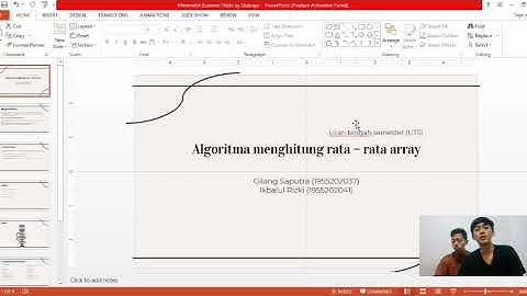 Algoritma Mencari Nilai Rata-rata Array