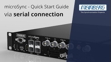microSync Quick Start Guide | serial connection Meinberg | IEEE 1588 PTP Grandmaster NTP Time Server