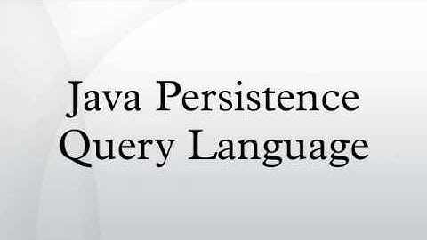 Java Persistence Query Language