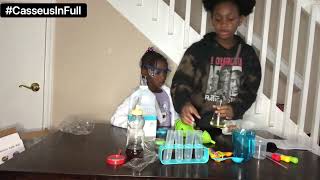 #CasseusInFull: Brooklynn & Madisyn Do Science Experiments for Kids!!!