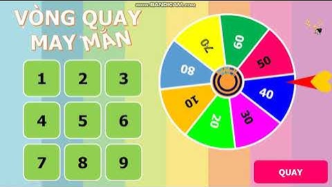 Trò chơi PowerPoint Vòng quay may mắn có 2 đáp án - Tải miễn phí