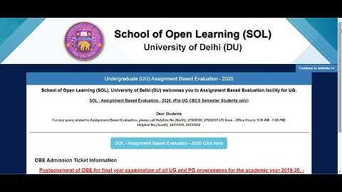 SOL ABE Assignment Based Evalution