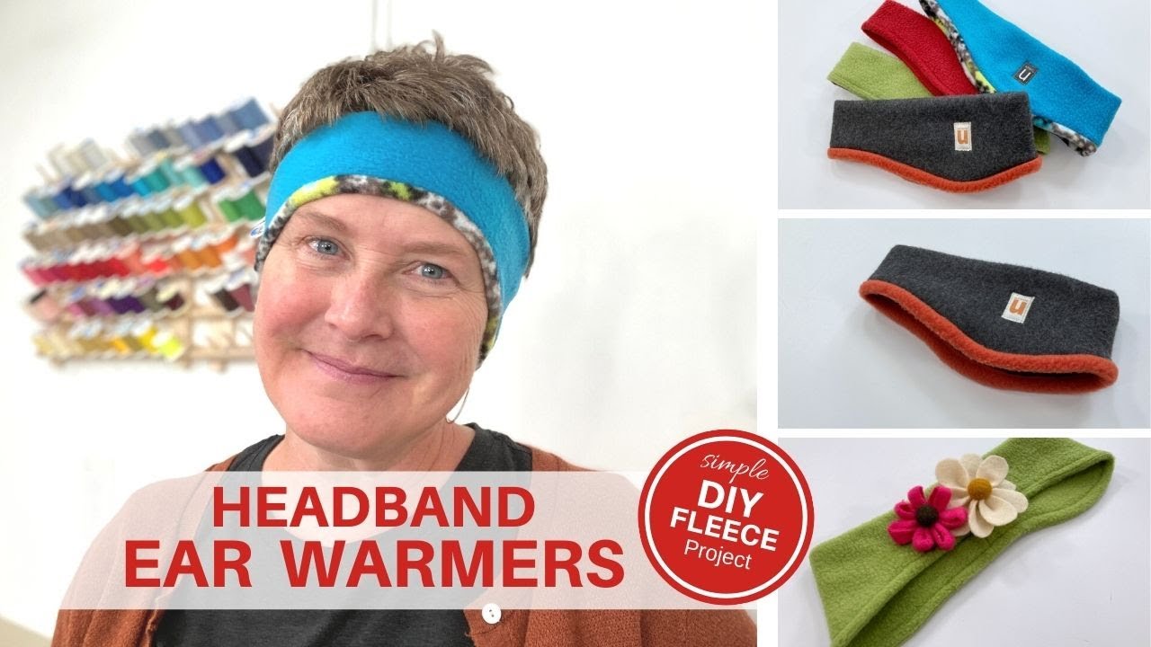 DIY FLEECE HEADBAND  EAR WARMERS 