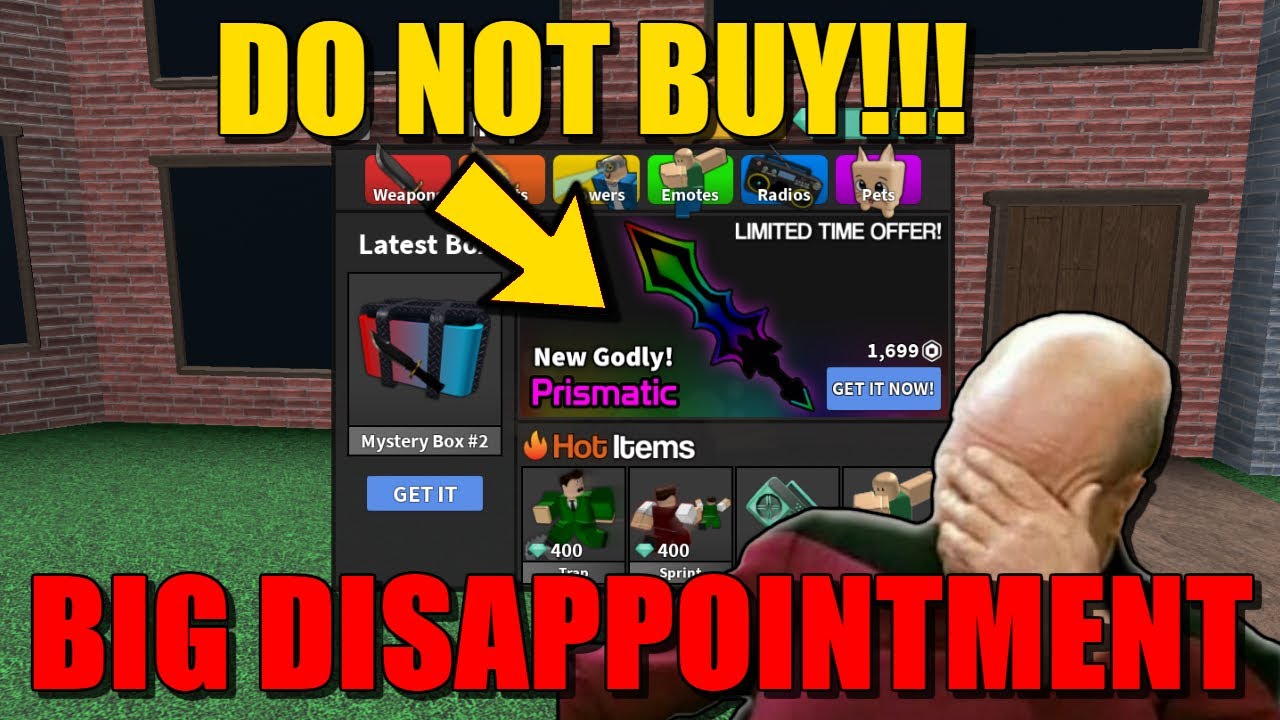 Why You Shouldn T Buy The New Prismatic Godly Roblox Mm2 Youtube - roblox mm2 gemstone value