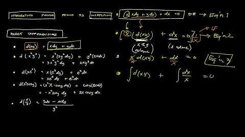 08 2 Integrating Factor found by Inspection