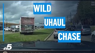 Dash cam shows wild U-Haul chase tied to fraud investigation | NBCDFW