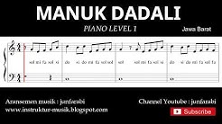 not balok manuk dadali - piano level 1 - lagu daerah jawa barat / sunda - doremifasol  - Durasi: 1:45. 