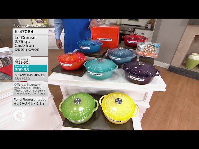 Le Creuset Round Shallow Dutch Oven – 2.75QT – Flame