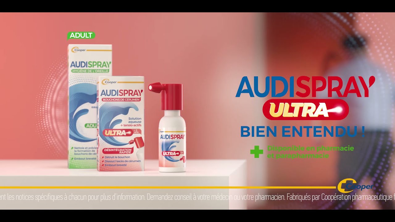 Audispray Ultra solution pour les oreilles - Bouchon de cerumen