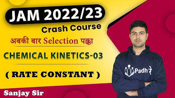 Chemical Kinetics IIT JAM -03  JEE Chemistry NEET 2022 12th Class Cbse CSIR NET GATE Preparation