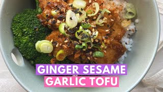 Ginger Sesame Garlic Crispy Tofu Recipe | Easy Vegan Recipe for Dinner | Tofu Mastery Lesson # 14 by Brownble 597 views 1 year ago 8 minutes, 20 seconds