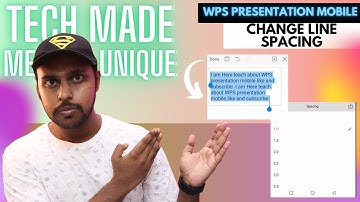 How to change line spacing in wps presentation mobile | change line spacing wps presentation mobile
