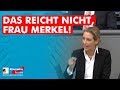 Weidel: "Das reicht einfach nicht!" - Regierungserklärung Merkel - AfD-Fraktion im Bundestag