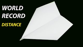 How to make the world record paper airplane for distance | Easy Paper Plane