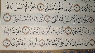 سورة العلق و الإظهار الحلقى