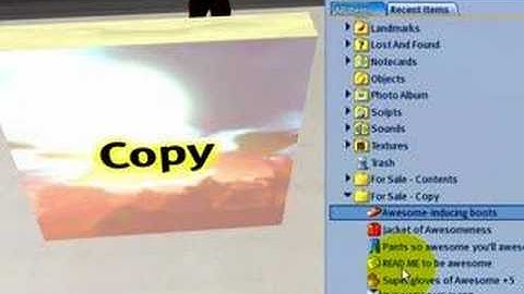 Open a box - Second Life Video TuTORial