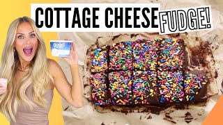 5-Ingredient Cottage Cheese Chocolate Fudge // Lindsay Ann