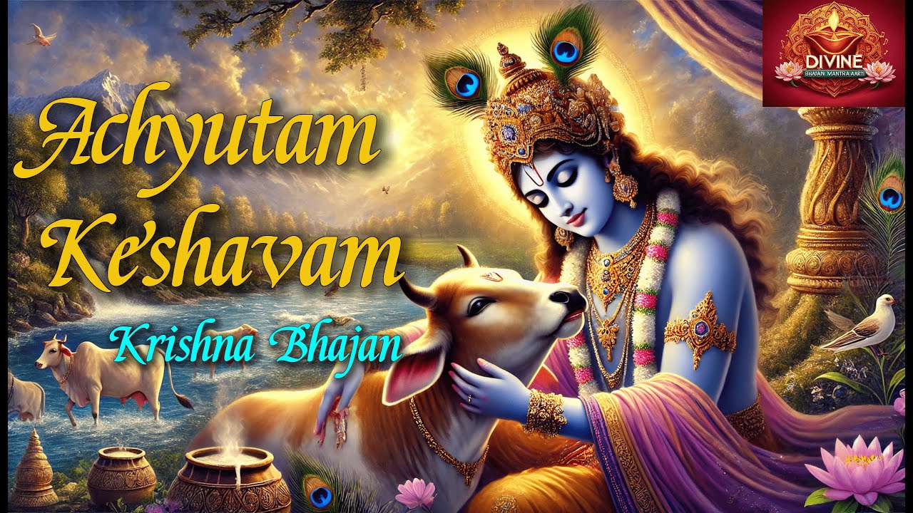 Achyutam Keshavam | अच्युतम केशवम  - BEAUTIFUL AND POPULAR KRISHNA BHAJAN