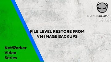 VM File Level Restore(FLR) from VM Image backup using NetWorker vProxy