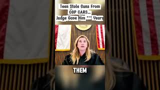 TEEN STOLE GUNS FROM COP CARS....