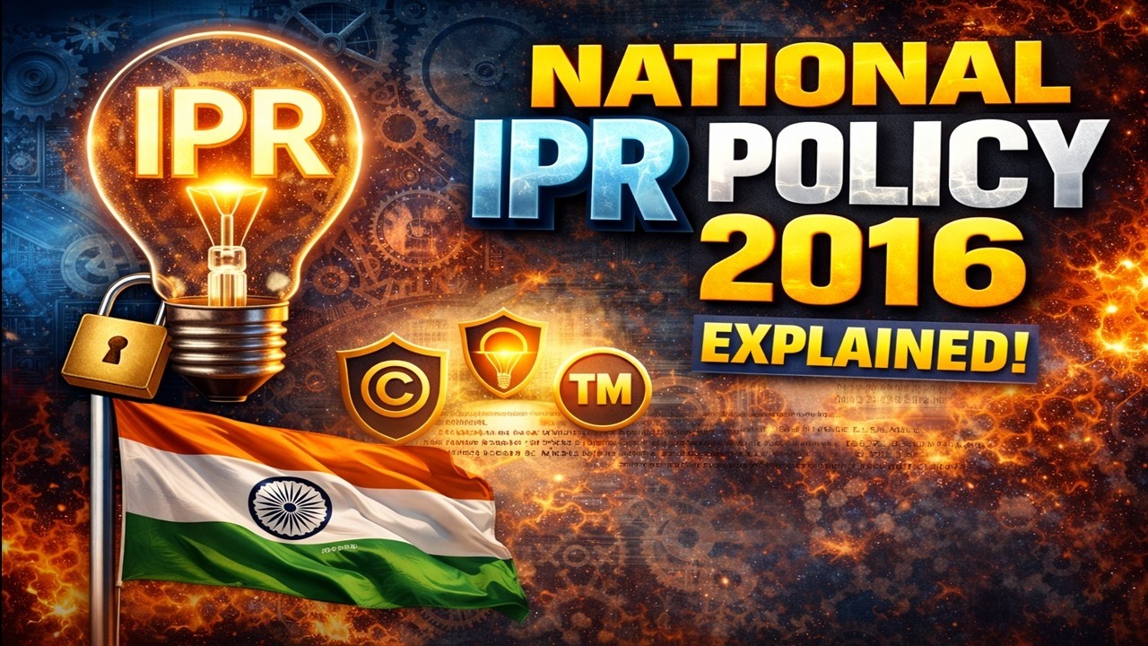 Obgitives Ipr National IPR Policy 2016 | Objectives, 7 Pillars, Vision & Mission ...