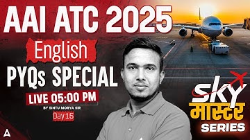 AAI ATC 2025 | AAI ATC English Previous Year Question Paper | Day 15 | by Sintu Sir