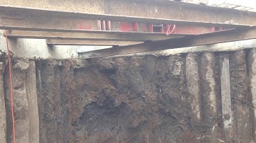 Excavations for install strut