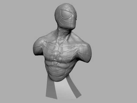 spiderman zbrush stylizedscuplutre