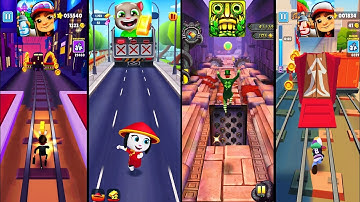 Subway Surfers, Temple Run 2, Talking Tom Gold Run, Sonic Dash Android Walkthrough iOS Gameplay 